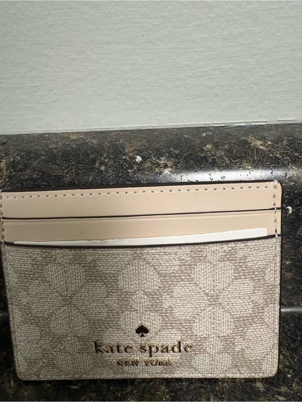 Spade Flower Small Slim Card Holder - Picture 5 of 7